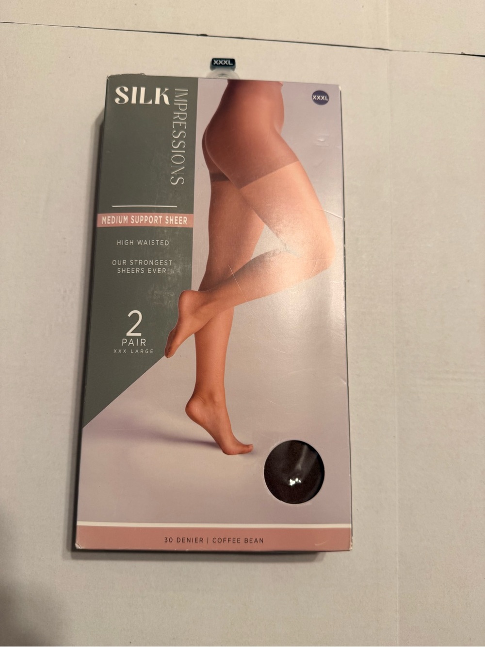 Impressions Silk 2-Pack Sheer Tights - Coffee Bean (Brown)